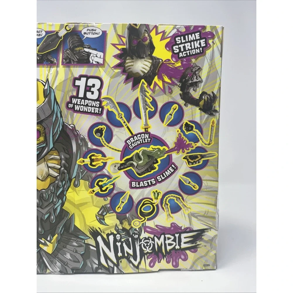Ninjombie Jonin Knight Figure w Comic Book Slime Strike